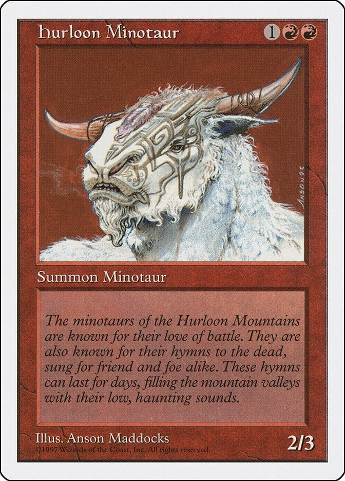 Hurloon Minotaur [5ED] - MTG Single