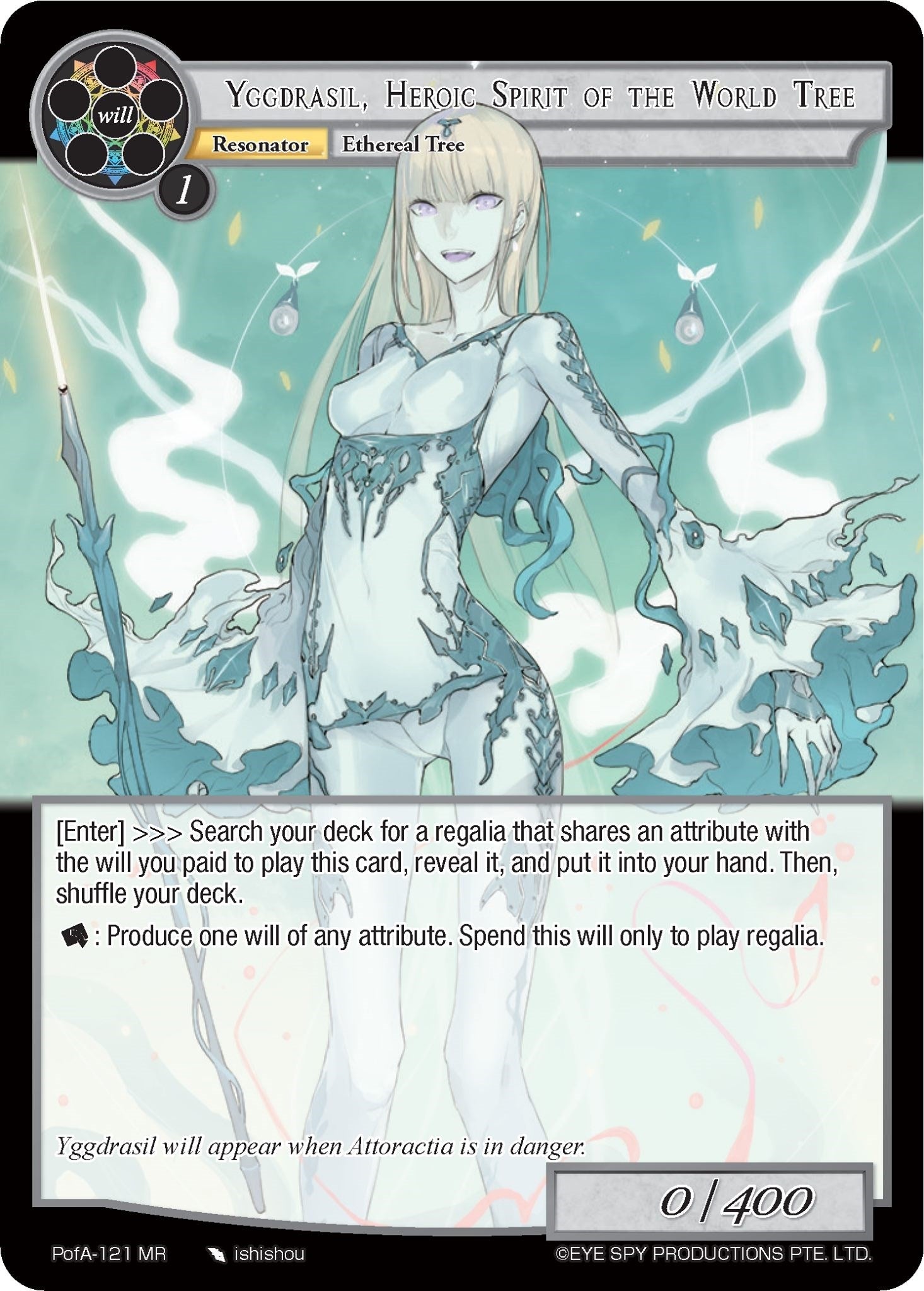 Yggdrasil Heroic Spirit of the World Tree (121) [AO4] - Force of Will Single