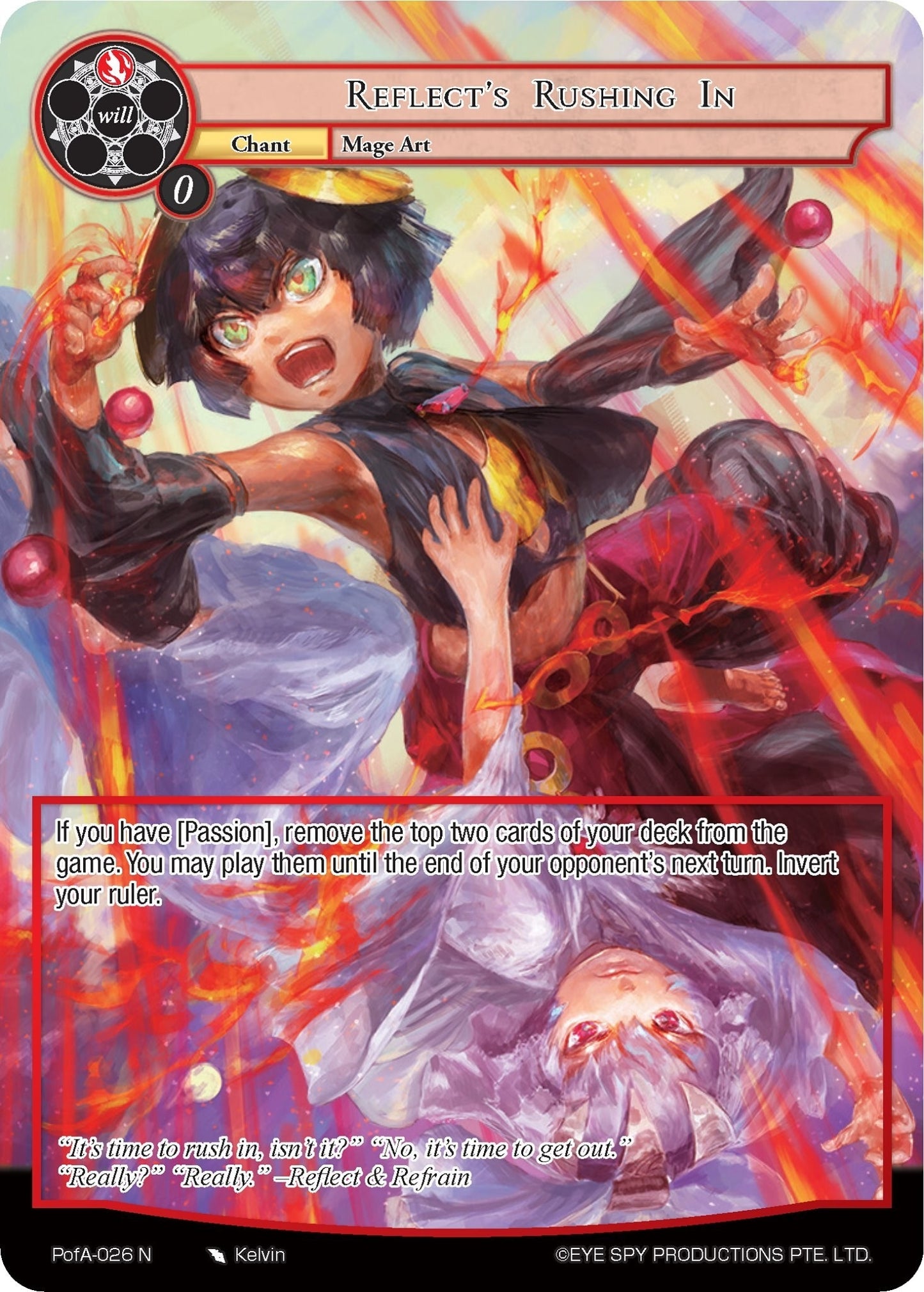 Reflect’s Rushing In (Full Art) (26) [AO4] - Force of Will Single