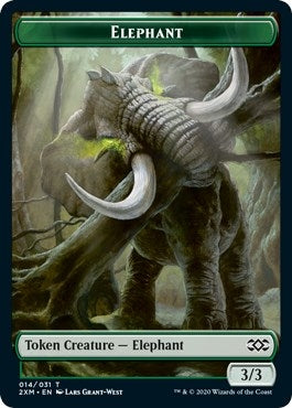 Elephant // Wurm (029) Double-sided Token (0) [2XM] - MTG Single