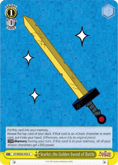 Scarlet the Golden Sword of Battle (2033) [AT/WX02] - Weiss Schwarz Single