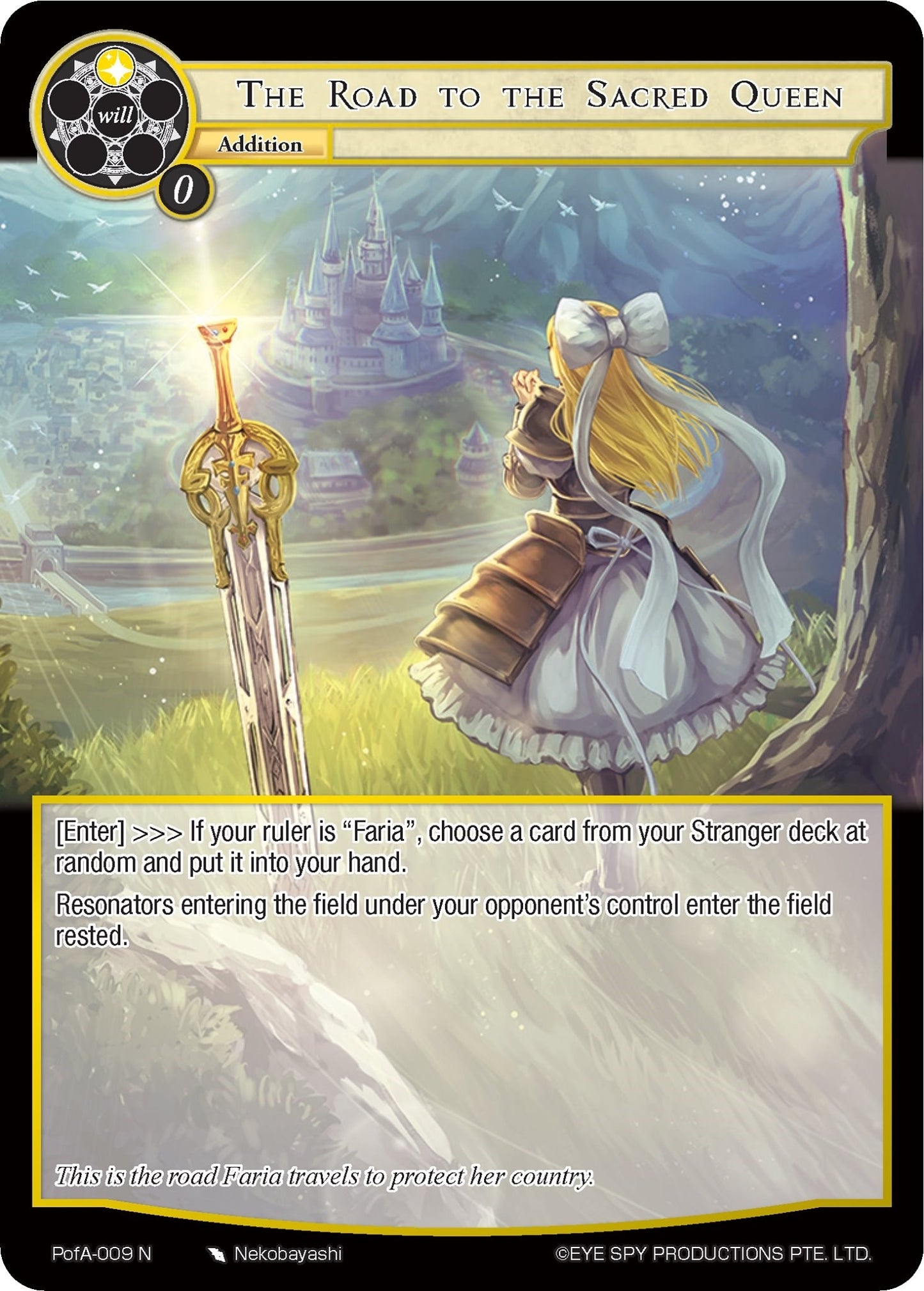 The Road to the Sacred Queen (9) [AO4] - Force of Will Single