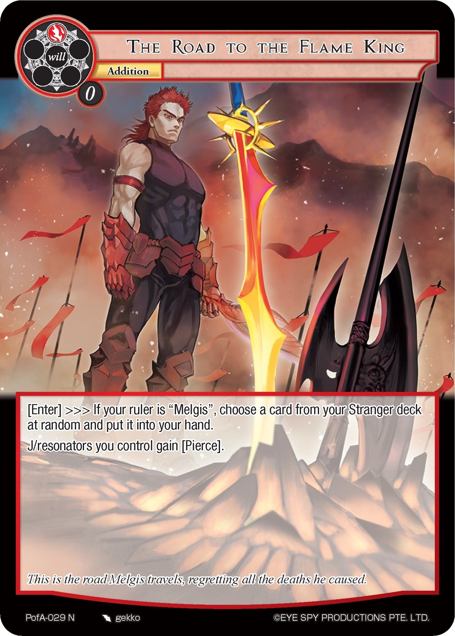 The Road to the Flame King (29) [AO4] - Force of Will Single