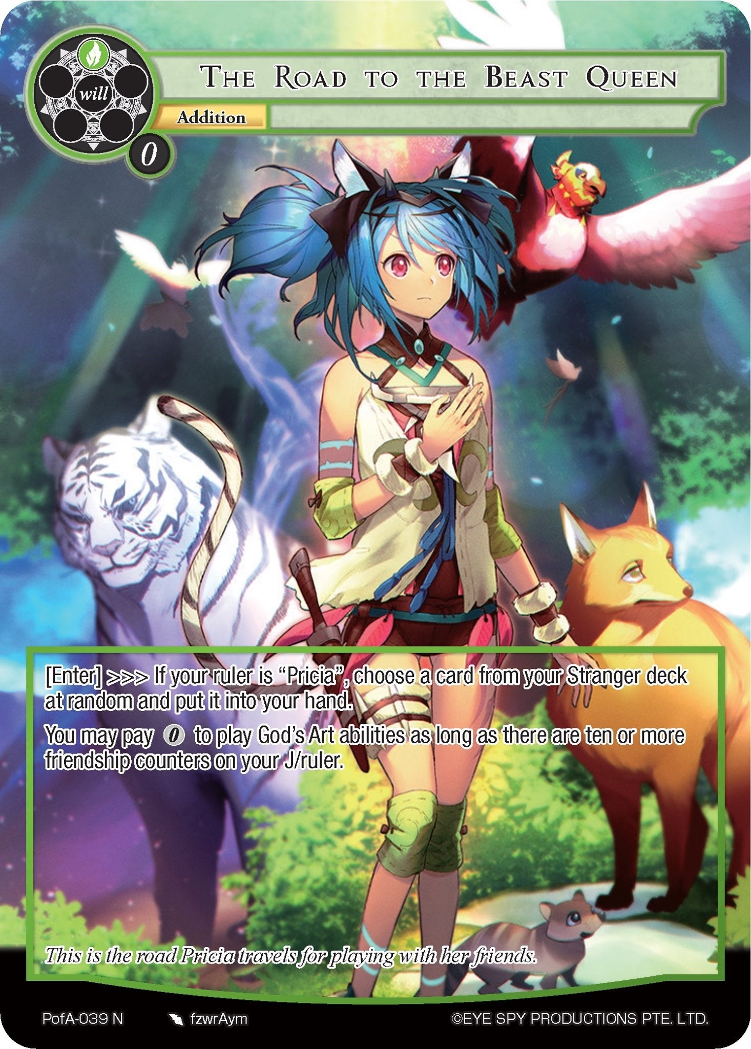 The Road to the Beast Queen (Full Art) (39) [AO4] - Force of Will Single