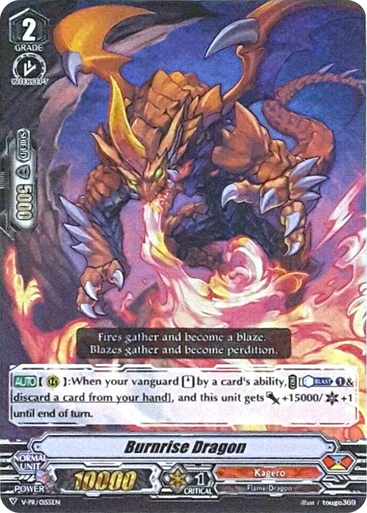 Burnrise Dragon (RRR Foil) (155) [VPR] - Cardfight Vanguard Single