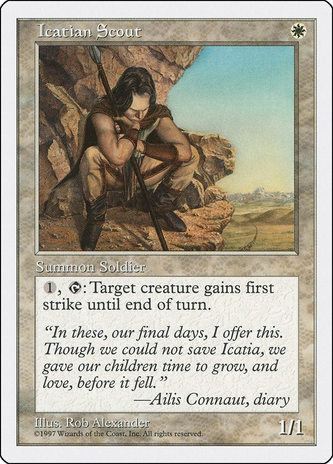 Icatian Scout [5ED] - MTG Single