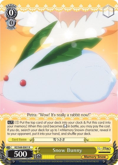 Snow Bunny (68001) [RZ/S68] - Weiss Schwarz Single