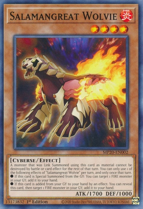 Salamangreat Wolvie (20002) (MP20) - YuGiOh Single