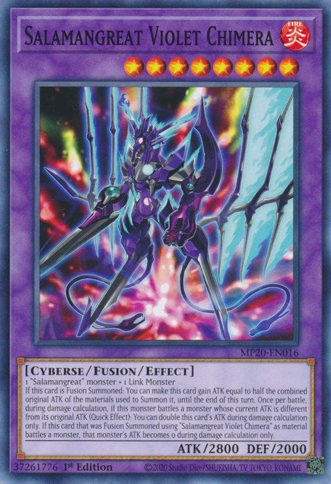 Salamangreat Violet Chimera (20016) (MP20) - YuGiOh Single