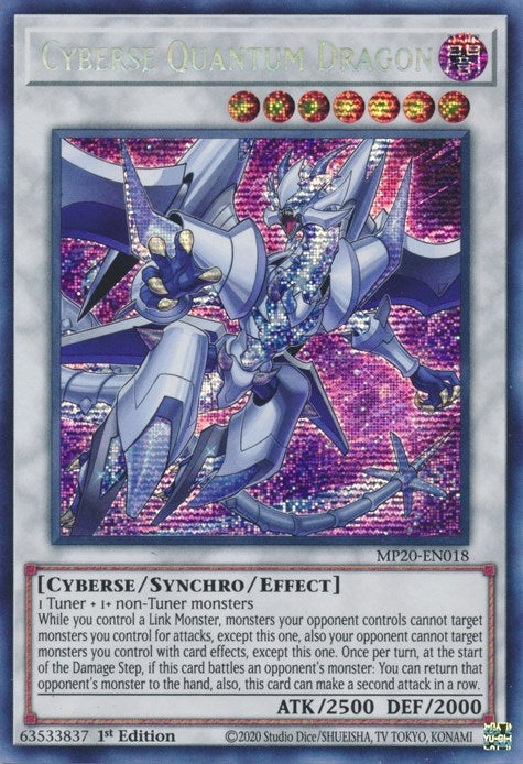 Cyberse Quantum Dragon (20018) (MP20) - YuGiOh Single