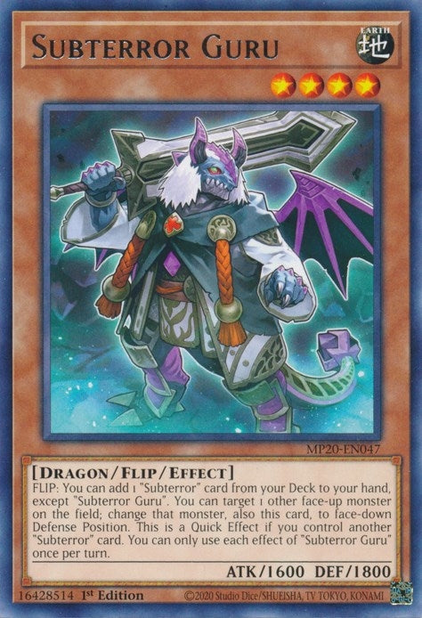 Subterror Guru (20047) (MP20) - YuGiOh Single