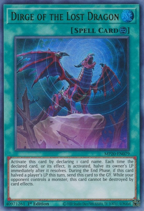 Dirge of the Lost Dragon (20079) (MP20) - YuGiOh Single