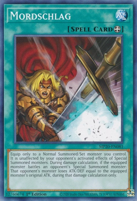 Mordschlag (20081) (MP20) - YuGiOh Single