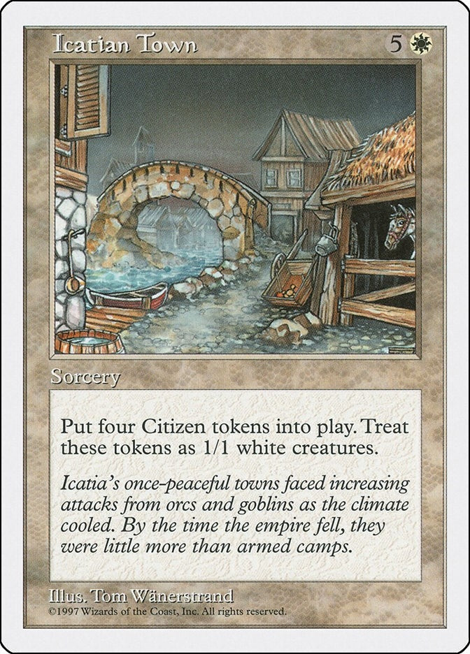 Icatian Town [5ED] - MTG Single