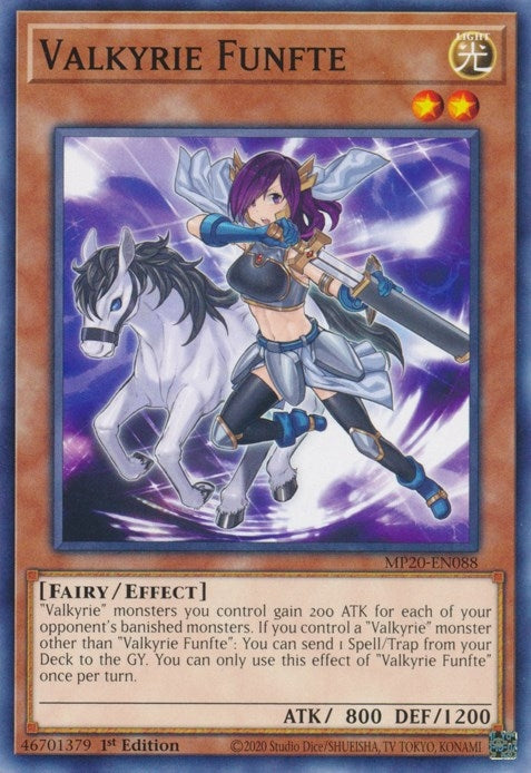 Valkyrie Funfte (20088) (MP20) - YuGiOh Single