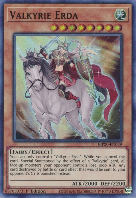 Valkyrie Erda (20089) (MP20) - YuGiOh Single