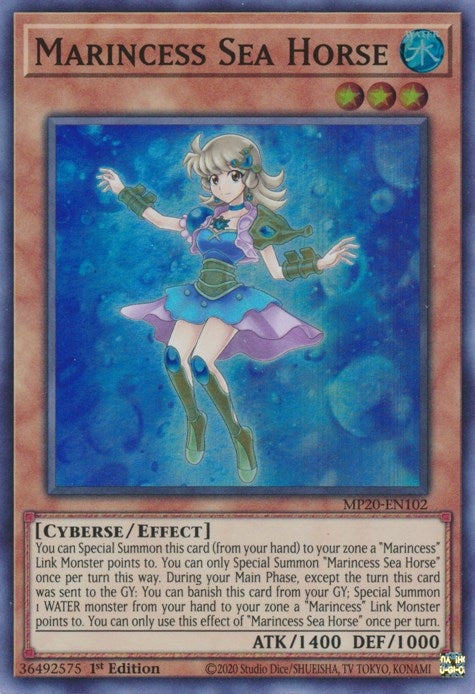 Marincess Sea Horse (20102) (MP20) - YuGiOh Single
