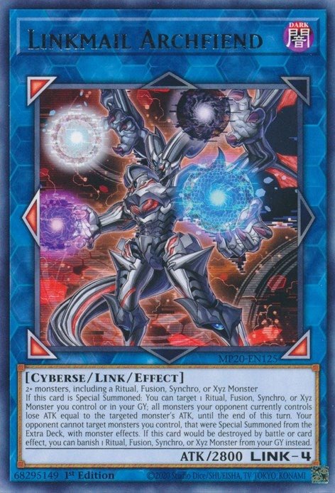 Linkmail Archfiend (20125) (MP20) - YuGiOh Single