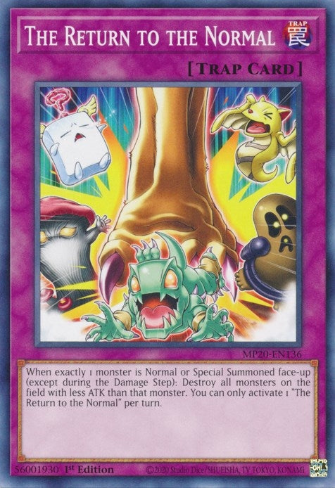 The Return to the Normal (20136) (MP20) - YuGiOh Single