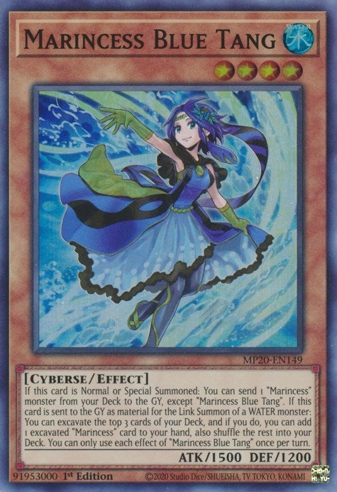 Marincess Blue Tang (20149) (MP20) - YuGiOh Single