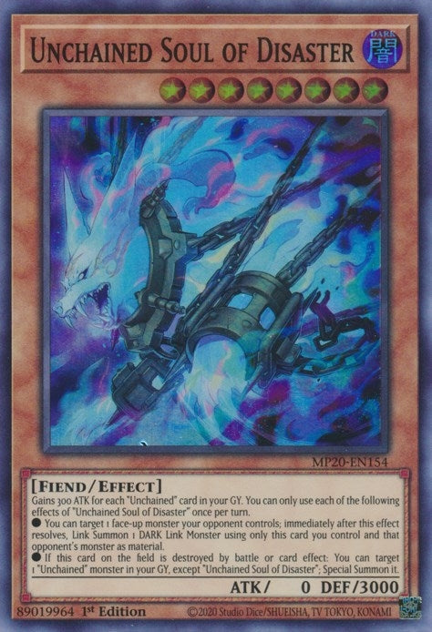 Unchained Soul of Disaster (20154) (MP20) - YuGiOh Single