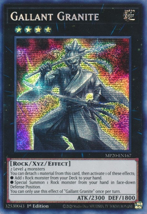 Gallant Granite (20167) (MP20) - YuGiOh Single