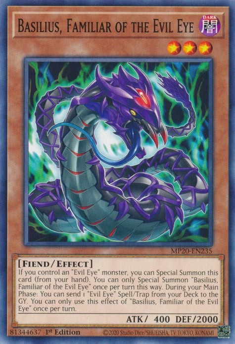 Basilius Familiar of the Evil Eye (20235) (MP20) - YuGiOh Single
