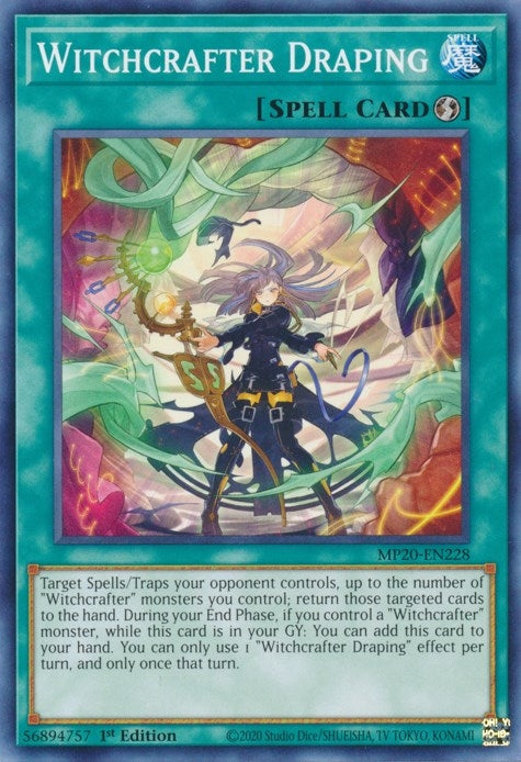 Witchcrafter Draping (20228) (MP20) - YuGiOh Single