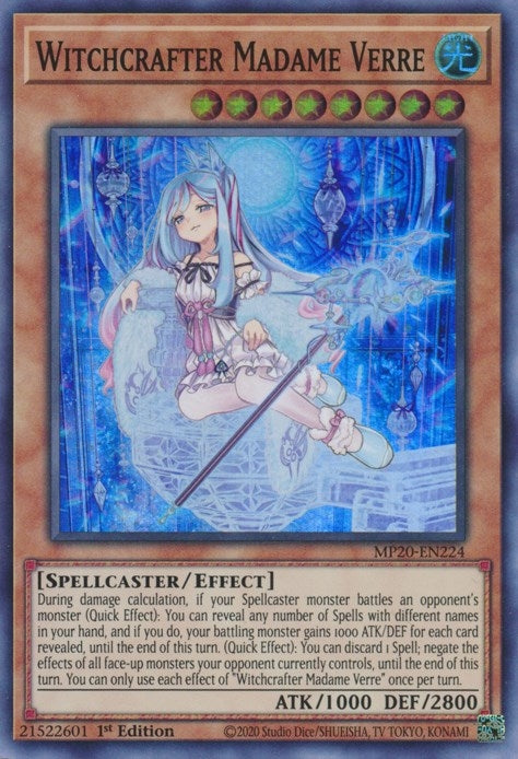 Witchcrafter Madame Verre (20224) (MP20) - YuGiOh Single