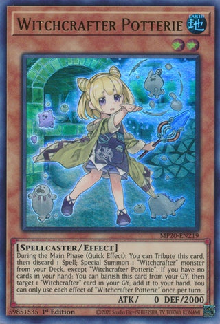 Witchcrafter Potterie (20219) (MP20) - YuGiOh Single