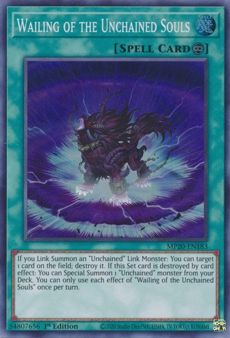 Wailing of the Unchained Souls (20183) (MP20) - YuGiOh Single