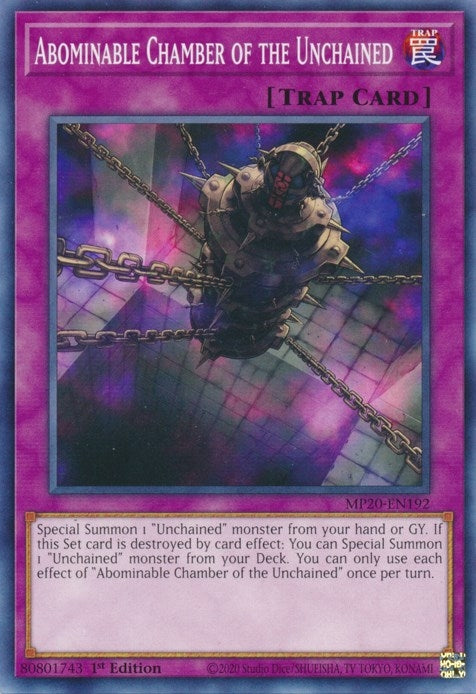 Abominable Chamber of the Unchained (20192) (MP20) - YuGiOh Single
