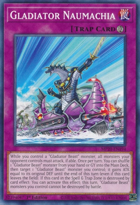 Gladiator Naumachia (20194) (MP20) - YuGiOh Single