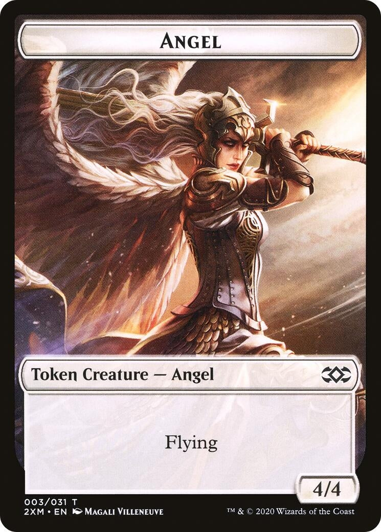 Angel // Human Soldier Double-sided Token (0) [2XM] - MTG Single
