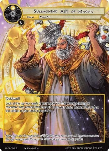 Summoning Art of Magna (Full Art) (8) [AO4] - Force of Will Single