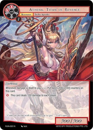 Athena Titan of Revenge (20) [AO4] - Force of Will Single
