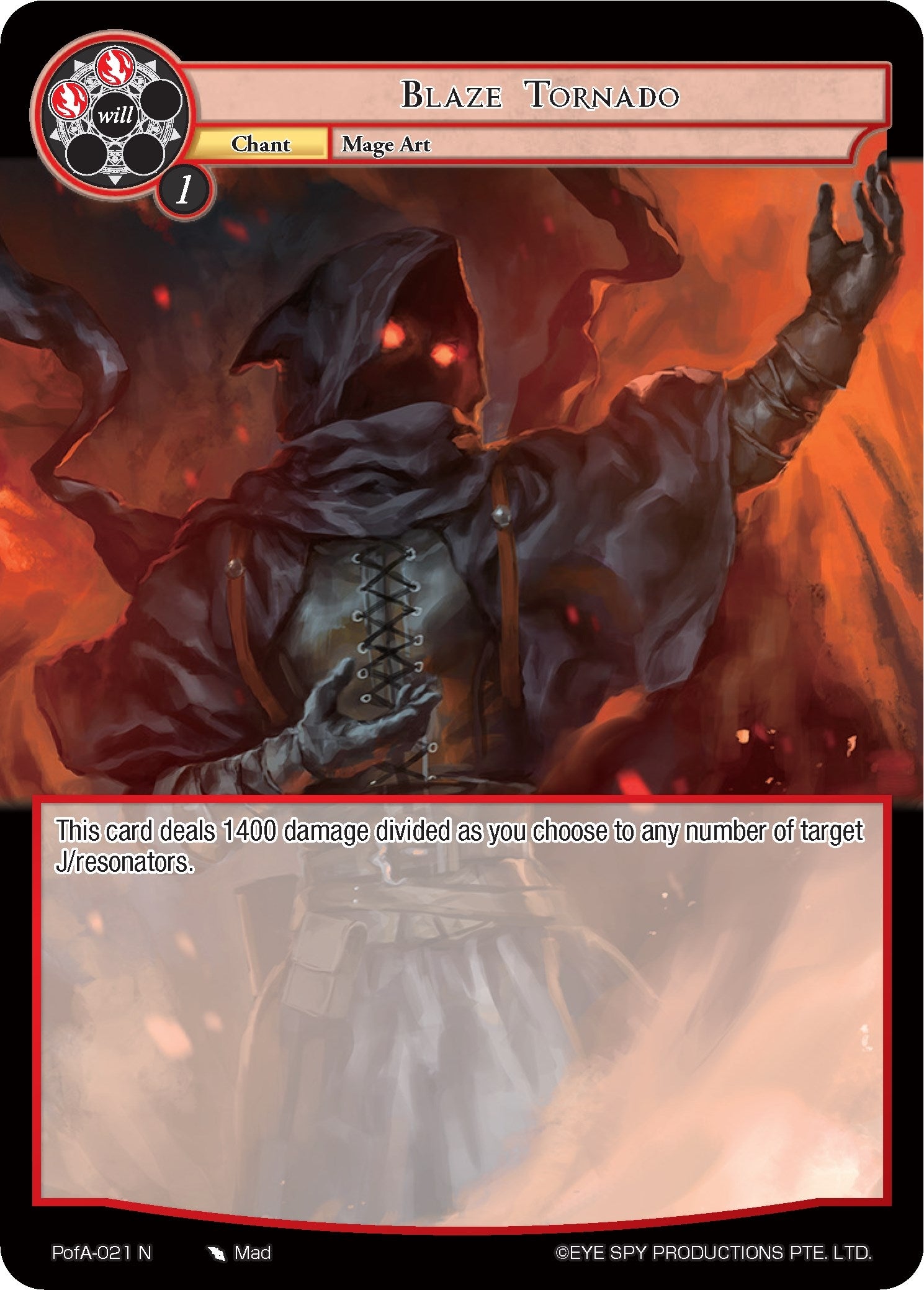 Blaze Tornado (21) [AO4] - Force of Will Single