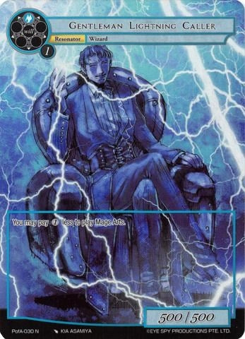 Gentleman Lightning Caller (Full Art) (30) [AO4] - Force of Will Single