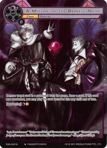 A Meeting in the Darkest Night (Full Art) (40) [AO4] - Force of Will Single