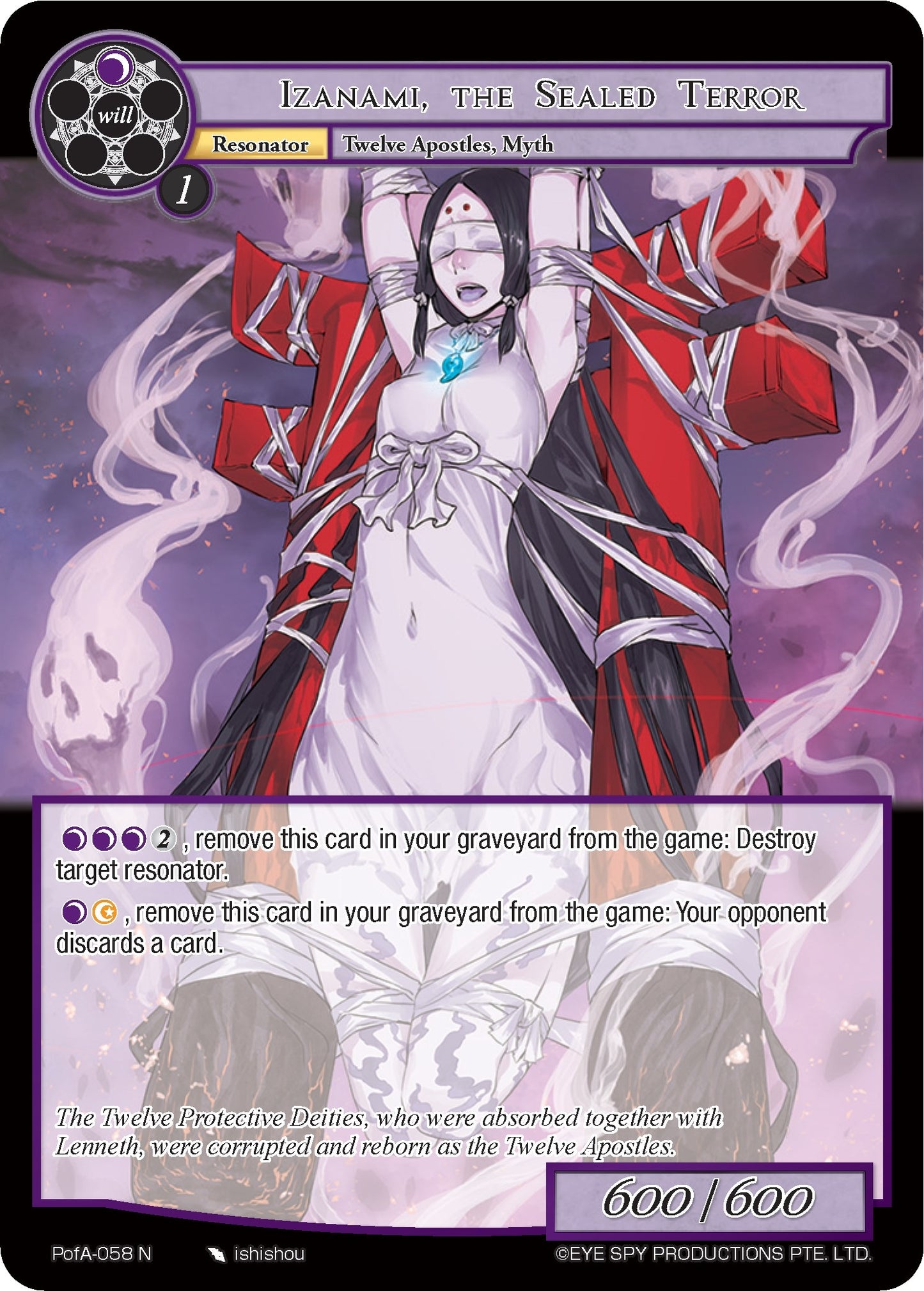 Izanami the Sealed Terror (58) [AO4] - Force of Will Single