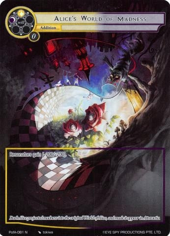 Alice’s World of Madness (Full Art) (81) [AO4] - Force of Will Single