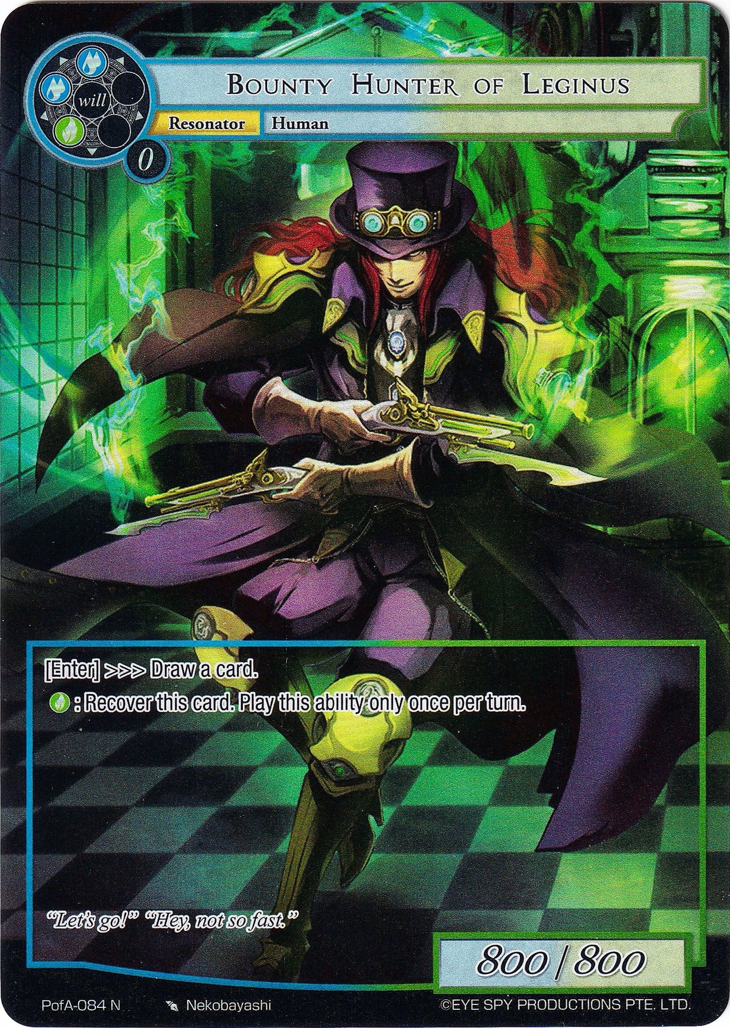 Bounty Hunter of Leginus (Full Art) (84) [AO4] - Force of Will Single