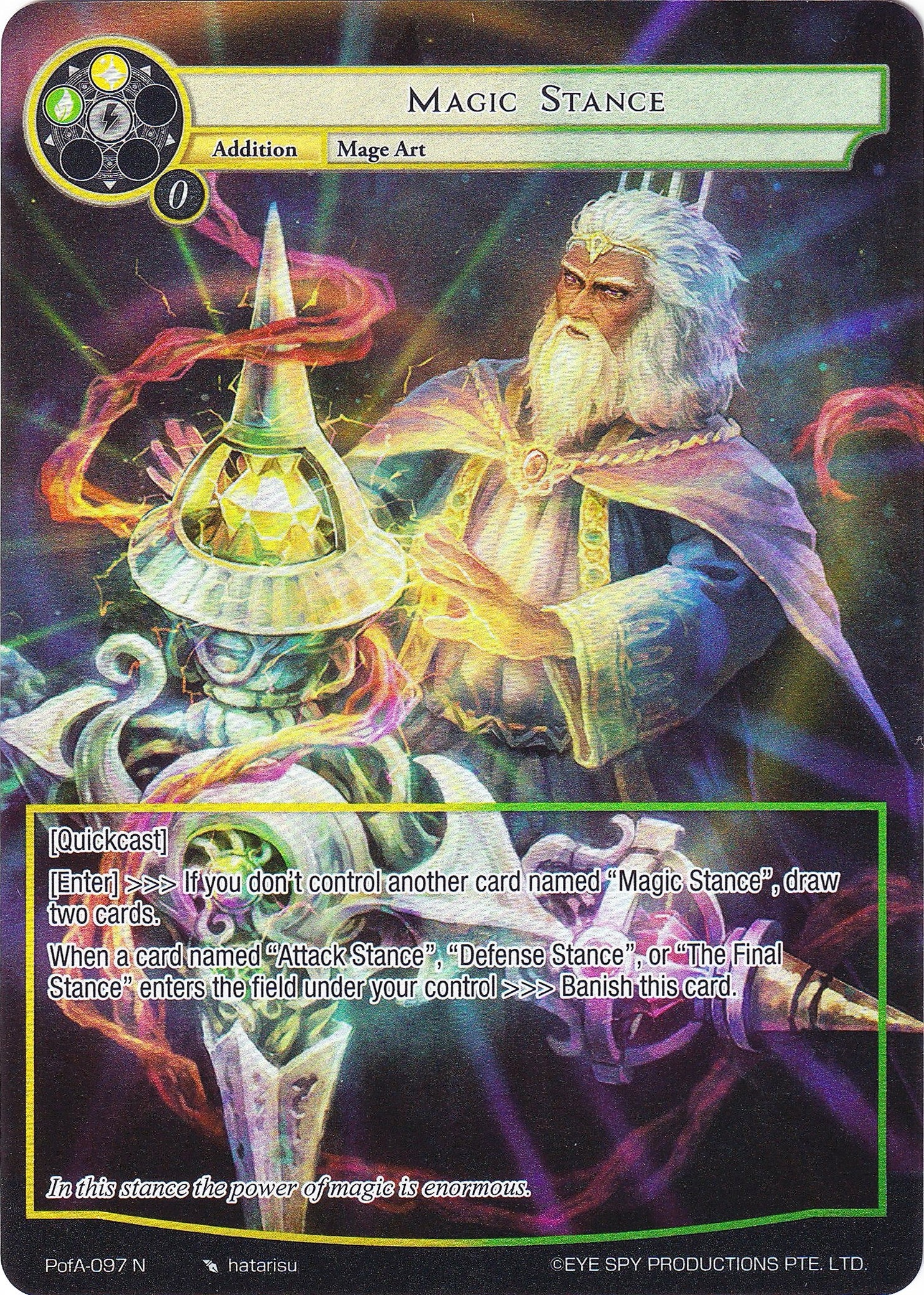 Magic Stance (Full Art) (97) [AO4] - Force of Will Single