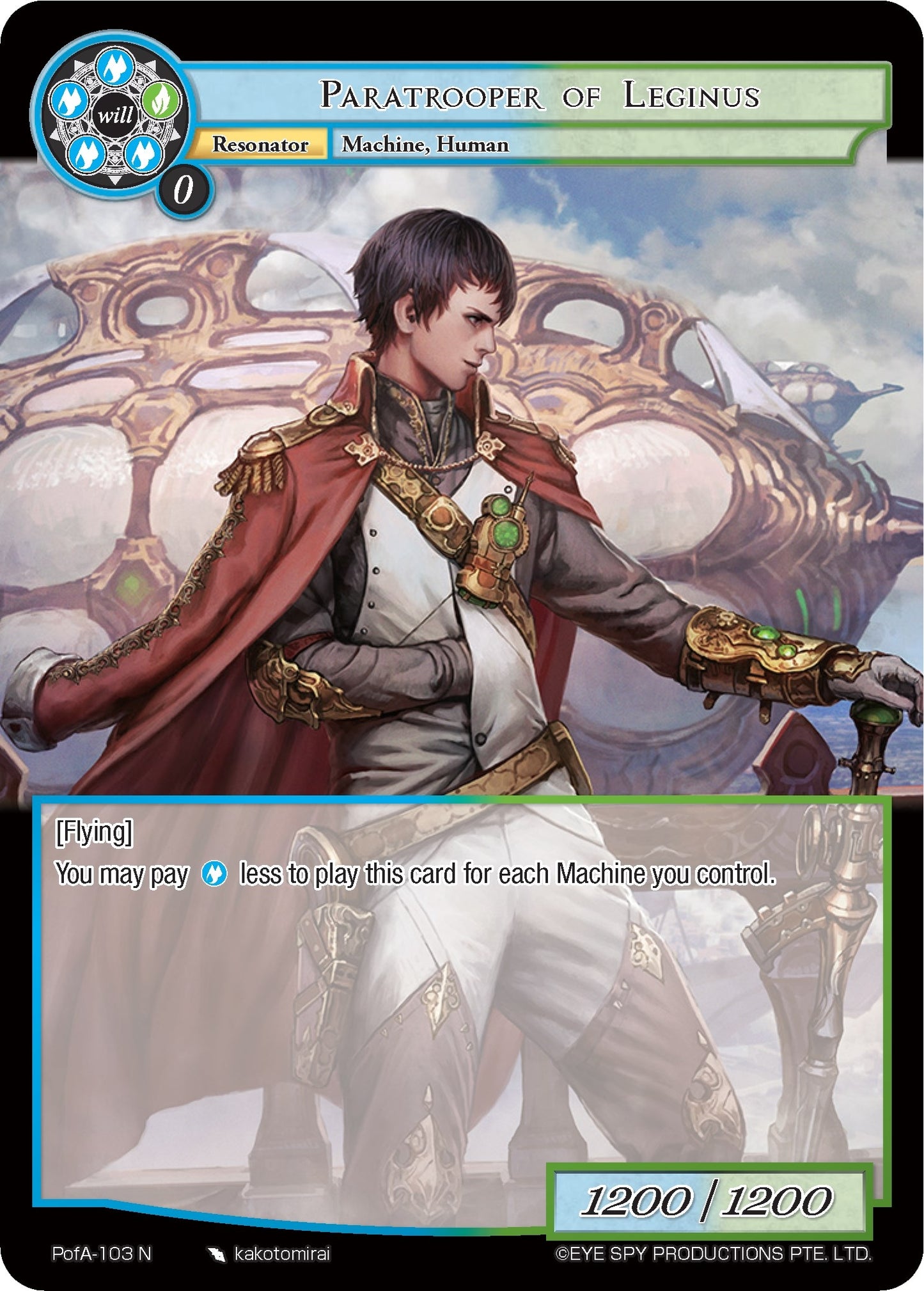 Paratrooper of Leginus (103) [AO4] - Force of Will Single
