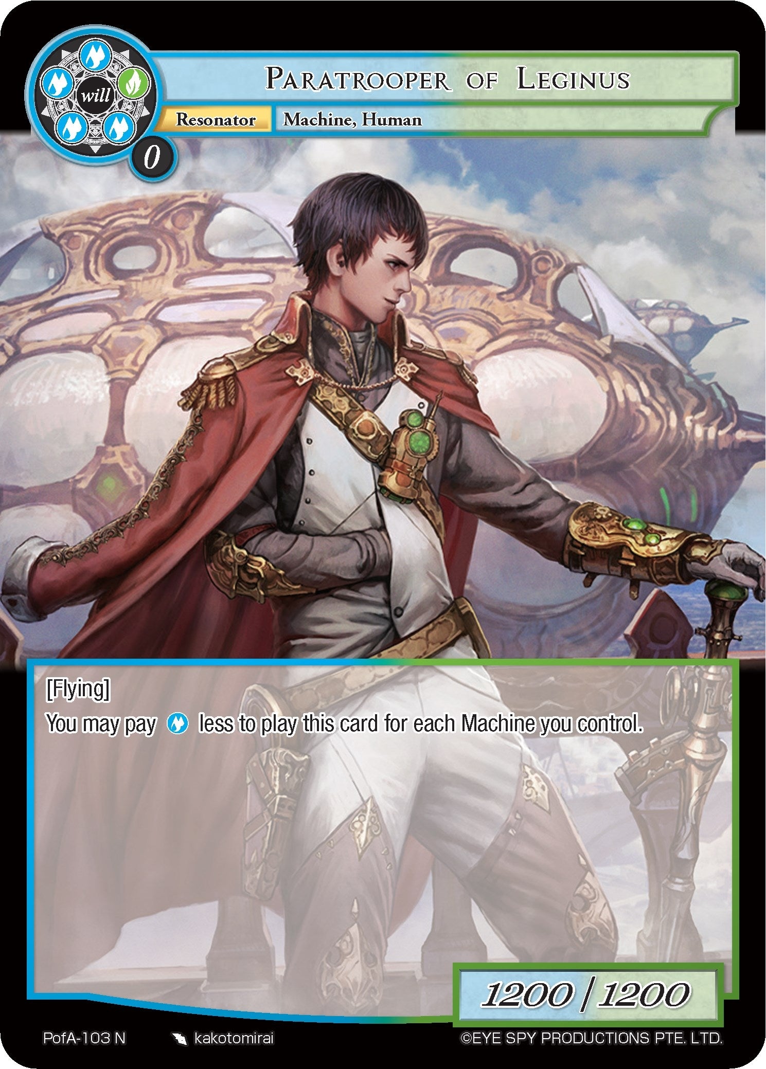 Paratrooper of Leginus (103) [AO4] - Force of Will Single