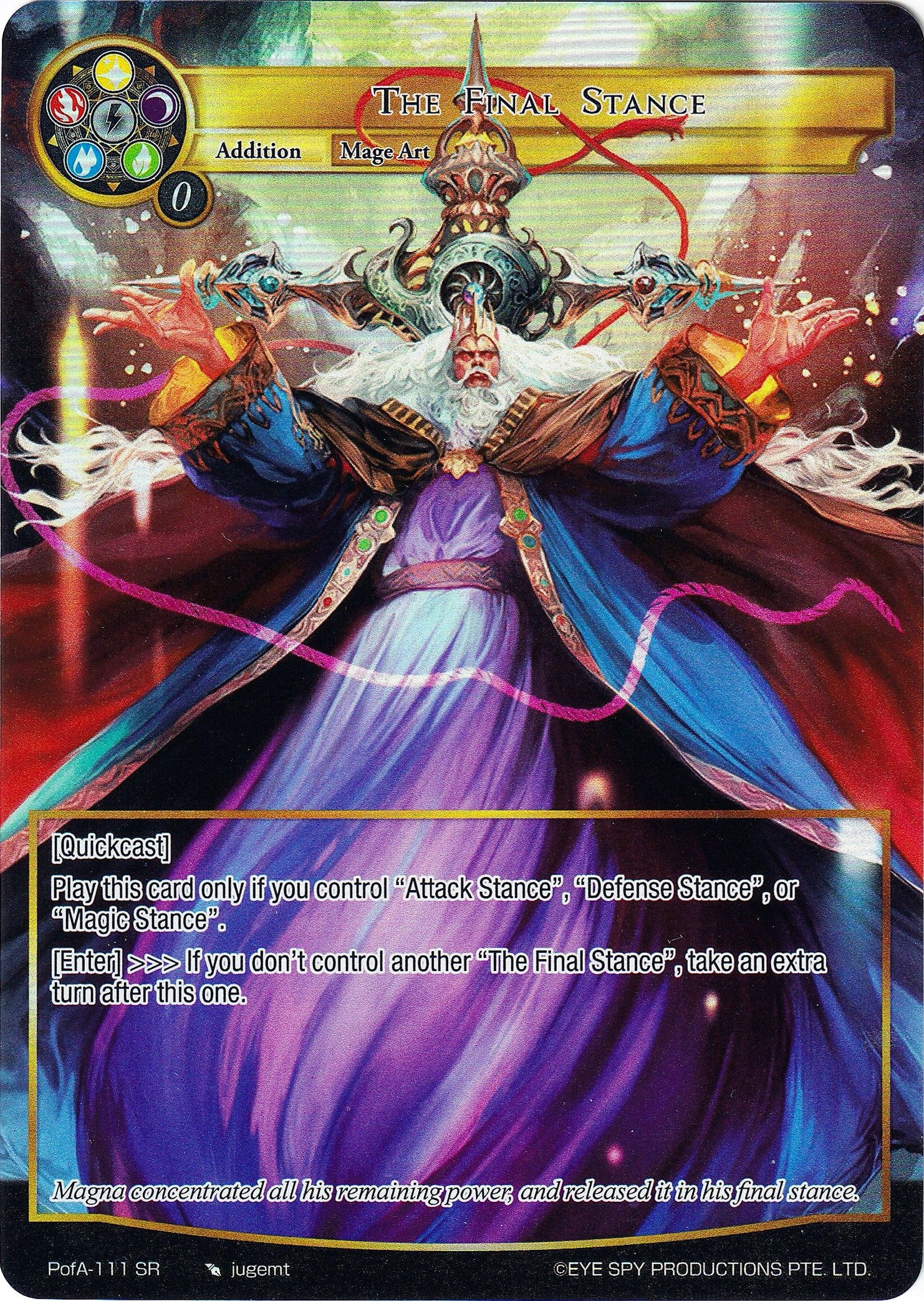 The Final Stance (Full Art) (111) [AO4] - Force of Will Single