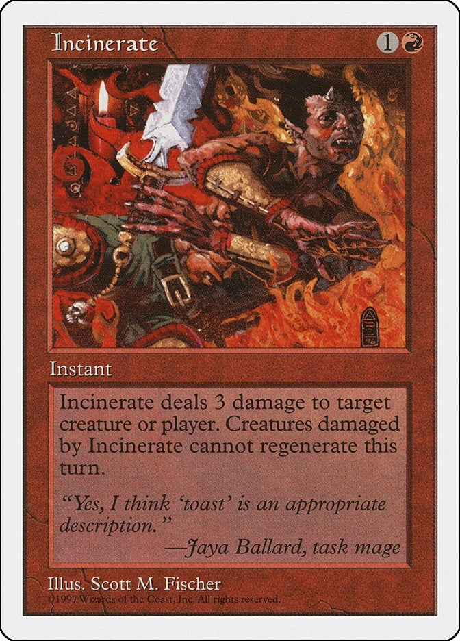 Incinerate [5ED] - MTG Single