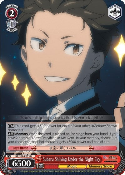Subaru Shining Under the Night Sky (68023) [RZ/S68] - Weiss Schwarz Single