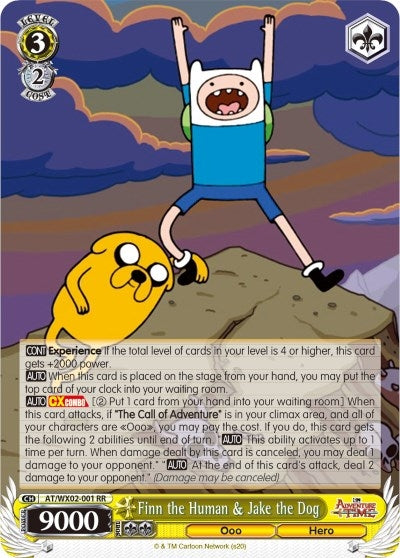 Finn the Human & Jake the Dog (2001) [AT/WX02] - Weiss Schwarz Single