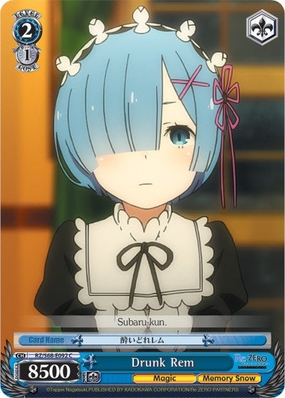 Drunk Rem (68092) [RZ/S68] - Weiss Schwarz Single